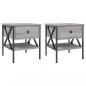 Preview: Nachttische 2 Stk. Grau Sonoma 40x42x45 cm Holzwerkstoff