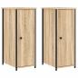 Preview: Nachttische 2 Stk. Sonoma-Eiche 32x42x80 cm Holzwerkstoff