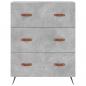 Preview: Kommode Betongrau 69,5x34x90 cm Holzwerkstoff