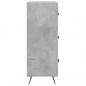 Preview: Kommode Betongrau 69,5x34x90 cm Holzwerkstoff