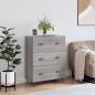 Preview: ARDEBO.de - Kommode Grau Sonoma 69,5x34x90 cm Holzwerkstoff