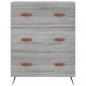 Preview: Kommode Grau Sonoma 69,5x34x90 cm Holzwerkstoff