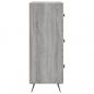 Preview: Kommode Grau Sonoma 69,5x34x90 cm Holzwerkstoff