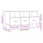 Preview: TV-Schrank Betongrau 102x36x50 cm Holzwerkstoff