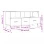 Preview: TV-Schrank Weiß 102x36x50 cm Holzwerkstoff