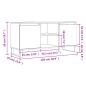 Preview: TV-Schrank Weiß 104x35x50 cm Holzwerkstoff