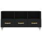 Preview: TV-Schrank Schwarz 102x36x50 cm Holzwerkstoff
