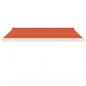 Preview: Markise Einziehbar Orange und Braun 3x2,5 m Stoff und Aluminium