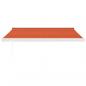 Preview: Markise Einziehbar Orange und Braun 3,5x2,5 m Stoff & Aluminium