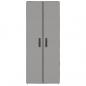Preview: Schuhschrank Grau 60x30x166 cm Stoff