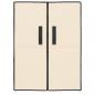 Preview: Schuhschrank Creme 60x28x90 cm Stoff