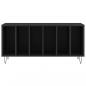 Preview: Plattenschrank Schwarz 100x38x48 cm Holzwerkstoff