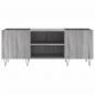 Preview: Plattenschrank Grau Sonoma 121x38x48 cm Holzwerkstoff