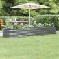 Preview: ARDEBO.de - Hochbeet Pulverbeschichteter Stahl 296x80x36 cm Grau