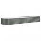 Preview: Hochbeet Pulverbeschichteter Stahl 296x80x36 cm Grau