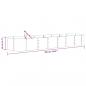 Preview: Hochbeet Pulverbeschichteter Stahl 296x80x36 cm Grau