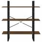 Preview: Bücherregal Braun Eichen-Optik 100x30x105 cm Holzwerkstoff