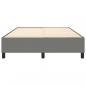 Preview: Bettgestell Dunkelgrau 140x200 cm Stoff