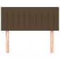 Preview: Kopfteil Dunkelbraun 100x5x78/88 cm Stoff
