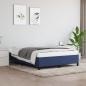 Preview: ARDEBO.de - Bettgestell Blau 140x200 cm Stoff
