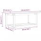 Preview: Couchtisch Grau 110x55x45 cm Massivholz Kiefer