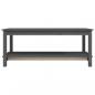 Preview: Couchtisch Grau 110x55x45 cm Massivholz Kiefer