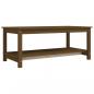 Preview: Couchtisch Honigbraun 110x55x45 cm Massivholz Kiefer