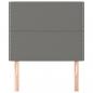 Preview: Kopfteile 2 Stk. Dunkelgrau 100x5x78/88 cm Stoff