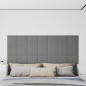 Preview: ARDEBO.de - Wandpaneele 12 Stk. Grau 30x30 cm Kunstleder 1,08 m²