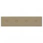 Preview: Wandpaneele 12 Stk. Cappuccino-Braun 60x15cm Kunstleder 1,08 m²