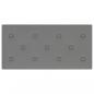 Preview: Wandpaneele 12 Stk. Grau 60x30 cm Kunstleder 2,16 m²