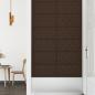 Preview: Wandpaneele 12 Stk. Braun 60x30 cm Kunstleder 2,16 m²