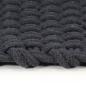 Preview: ARDEBO.de - Teppich Rechteckig Anthrazit 80x160 cm Baumwolle
