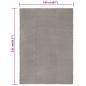 Preview: Teppich Rechteckig Grau 160x230 cm Baumwolle