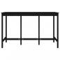 Preview: Bartisch Schwarz 180x80x110 cm Massivholz Kiefer