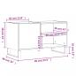 Preview: Plattenschrank Grau Sonoma 85x38x48 cm Holzwerkstoff
