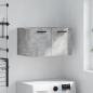 Preview: ARDEBO.de - Wandschrank Betongrau 60x36,5x35 cm Holzwerkstoff