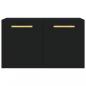 Preview: Wandschrank Schwarz 60x36,5x35 cm Holzwerkstoff