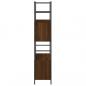 Preview: Bücherregal Braun Eichen-Optik 80x30x145,5 cm Holzwerkstoff