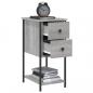 Preview: Nachttische 2 Stk. Grau Sonoma 32x42x70 cm Holzwerkstoff