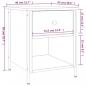 Preview: Nachttische 2 Stk. Braun Eichen-Optik 40x42x50 cm Holzwerkstoff
