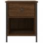 Preview: Nachttische 2 Stk. Braun Eichen-Optik 40x42x50 cm Holzwerkstoff