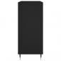 Preview: Plattenschrank Schwarz 84,5x38x89 cm Holzwerkstoff