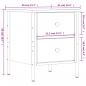 Preview: Nachttische 2 Stk. Grau Sonoma 40x42x50 cm Holzwerkstoff
