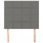 Preview: Kopfteile 2 Stk. Dunkelgrau 80x5x78/88 cm Stoff