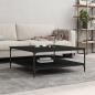 Preview: ARDEBO.de - Couchtisch Schwarz 100x100x40 cm Holzwerkstoff