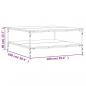 Preview: Couchtisch Schwarz 100x100x40 cm Holzwerkstoff