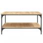 Preview: Couchtisch Sonoma-Eiche 80x80x40 cm Holzwerkstoff