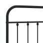 Preview: Ersatz-Kopfteil Metall Schwarz 135 cm
