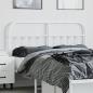 Preview: Kopfteil Metall Weiß 135 cm